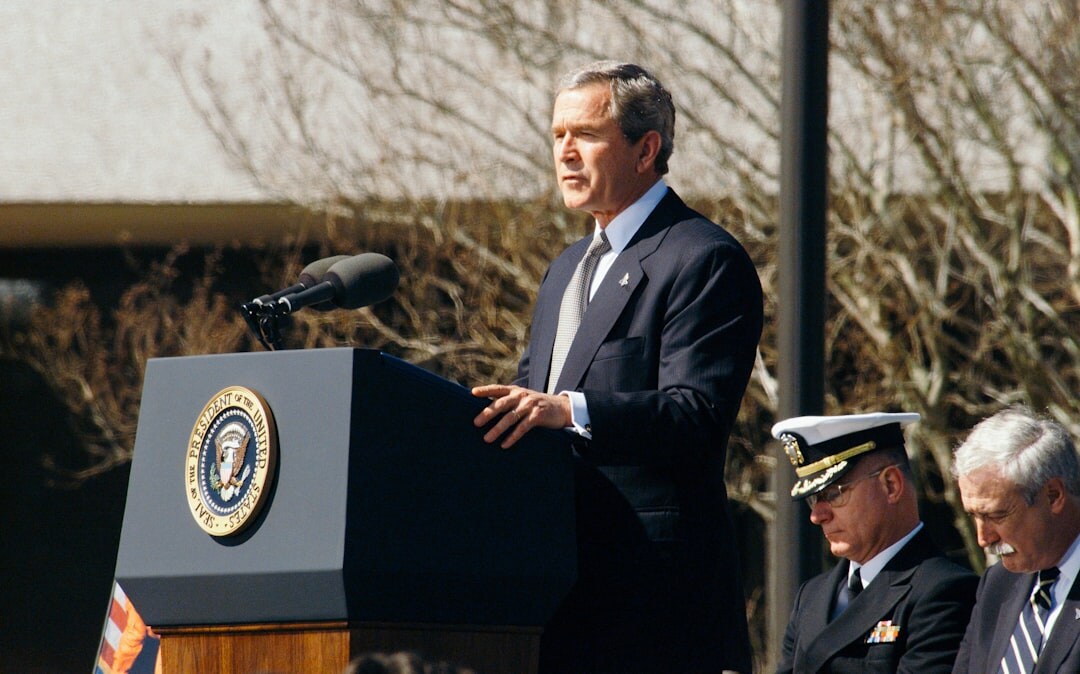 politician at podium