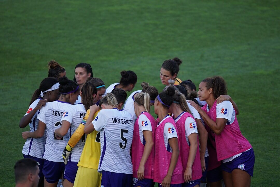 sports team huddle