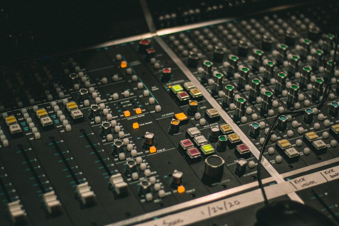 music studio recording