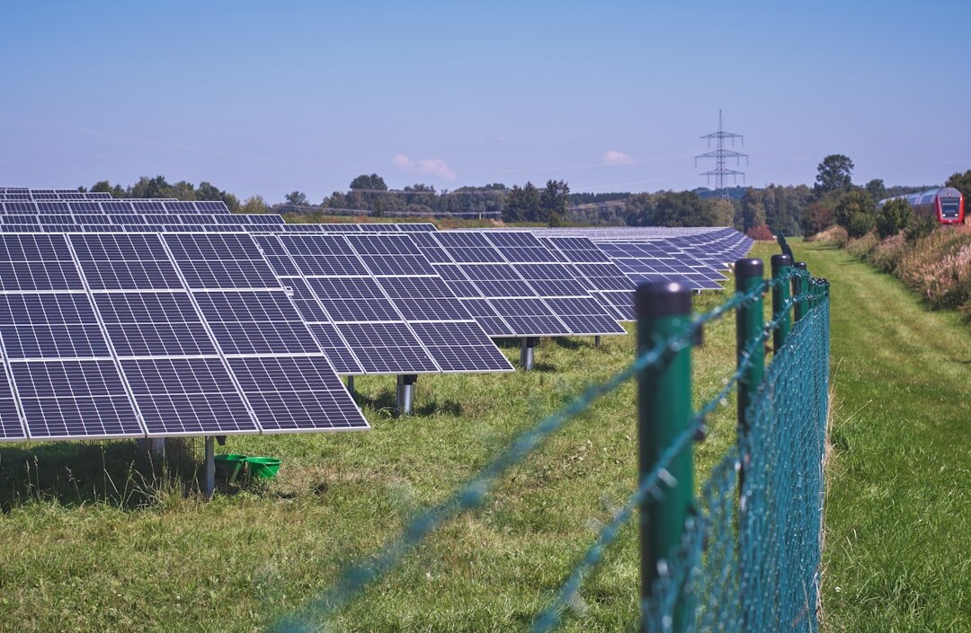 solar panels field